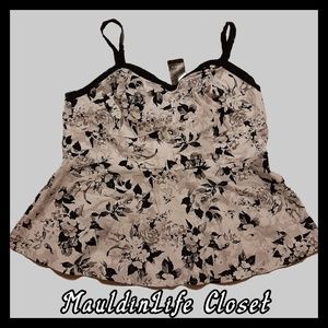 🚫SOLD Torrid Floral Print Peplum Cami